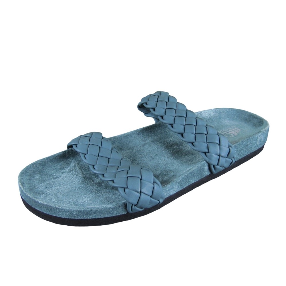 Cliffs by White Mountain Hoop Women 11 Gray Braided Slip-On Slide Sandal Comfort